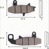 disk brake pads MCB 597 ABE approved