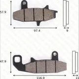 disk brake pads MCB 597 SV ABE approved