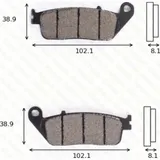 disk brake pads MCB 598 ABE approved