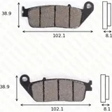 disk brake pads MCB 598 SV ABE approved