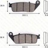 disk brake pads MCB 599 SH ABE approved