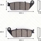 Bremsklötze Scheibenbremsbeläge MCB 599 mit ABE