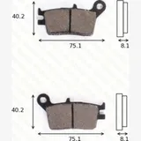 Disc brake pads MCB 601 homologated