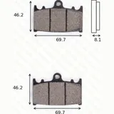 disk brake pads MCB 602 CRQ ECE R90 homologated