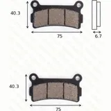Bremsklötze Scheibenbremsbeläge MCB 613 LF mit ABE