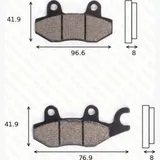 disc disk brake pads MCB 615 SV ABE approved