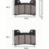 disk brake pads MCB 622 ABE approved