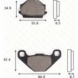 Disc brake pads MCB 628 homologated