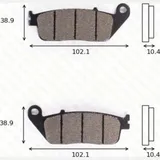 disk brake pads MCB 631 SH ABE approved