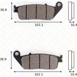 Disc brake pads MCB 631 SRM homologated