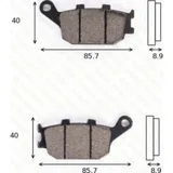 disk brake pads MCB 634 SH ABE approved
