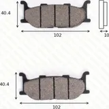 Disc brake pads MCB 640 SRM homologated Disc brake pads MCB 640 SRM homologated