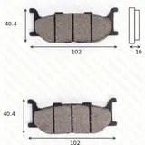 Bremsklötze Scheibenbremsbeläge MCB 640 mit ABE