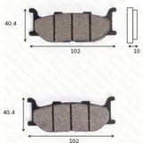 disk brake pads MCB 640 SV ABE approved