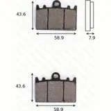 disk brake pads MCB 643 ABE approved