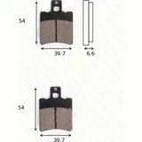 Bremsklötze Scheibenbremsbeläge MCB 644 EC mit ABE