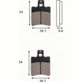 disk brake pads MCB 644 ABE approved