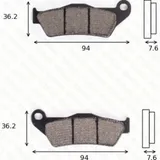 Bremsklötze Scheibenbremsbeläge MCB 648 SI mit ABE