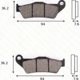 disk brake pads MCB 648 SV ABE approved
