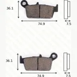 Bremsklötze Scheibenbremsbeläge MCB 650 mit ABE