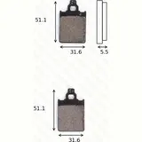 disk brake pads MCB 651 ABE approved