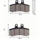 disk brake pads MCB 652 ABE approved