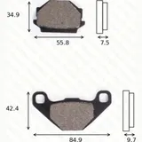Disc brake pads MCB 657 homologated