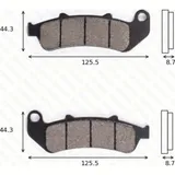 disk brake pads MCB 658 SV ABE approved