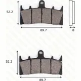 Disk brake pads MCB 659 ABE approved