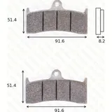 disk brake pads MCB 660 CRQ ECE R90 homologated