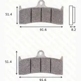 Bremsklötze Scheibenbremsbeläge MCB 660 SRQ ohne ABE