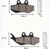 disk brake pads MCB 664 ABE approved