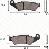 Bremsklötze Scheibenbremsbeläge MCB 669 SI mit ABE