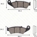 disk brake pads MCB 669 ABE approved
