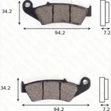 disk brake pads MCB 669 SV ABE approved