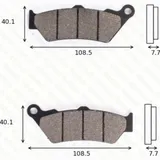 Bremsklötze Scheibenbremsbeläge MCB 671 SV mit ABE