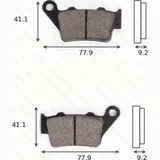 disk brake pads TRW MCB 672 RSI not homologated