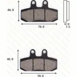 disk brake pads MCB 673 ABE approved