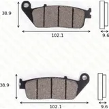 disk brake pads MCB 677 ABE approved