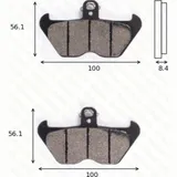 Bremsklötze Scheibenbremsbeläge MCB 680 mit ABE
