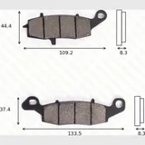 Bremsklötze Scheibenbremsbeläge MCB 681 mit ABE