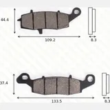 disk brake pads MCB 681 SV ABE approved
