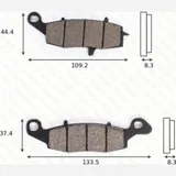 disk brake pads MCB 682 ABE approved