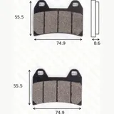 Bremsklötze Scheibenbremsbeläge MCB 683 CRQ ECE R90 homologiert Bremsklötze Scheibenbremsbeläge MCB 683 CRQ ECE R90 homologiert