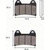 disk brake pads MCB 683 SV ABE approved