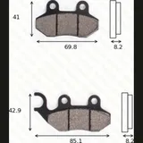 Bremsklötze Scheibenbremsbeläge MCB 684 EC mit ABE