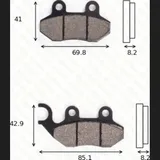 disk brake pads MCB 684 ABE approved