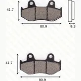 Bremsklötze Scheibenbremsbeläge MCB 685 mit ABE