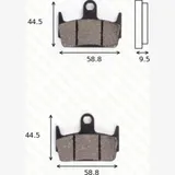 disk brake pads MCB 686 ABE approved