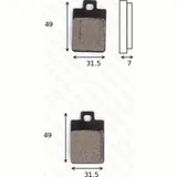 disk brake pads MCB 688 ABE approved